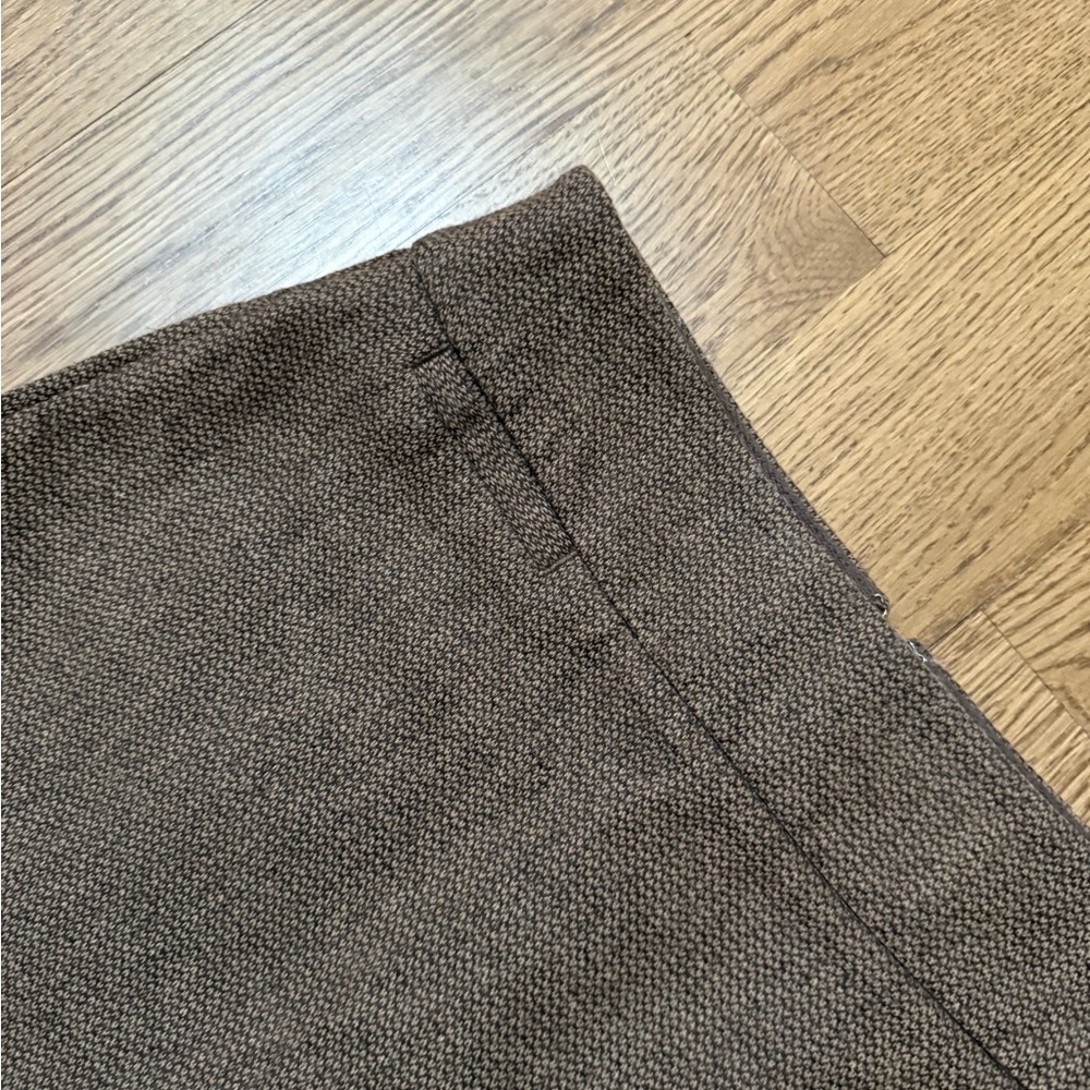 Lands' End Brown A-Line Tweed Skirt - Picture 3 of 6